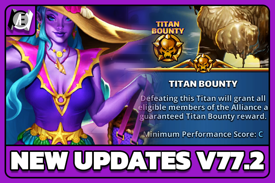 3 New Updates in Empires & Puzzles Beta V77.2 – Titan Bounty, Summer Raid Brawl, and 9 New Heroes!